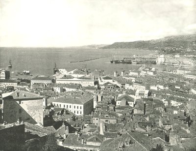 By og havn, Trieste, Italien, 1895. af W and S Ltd