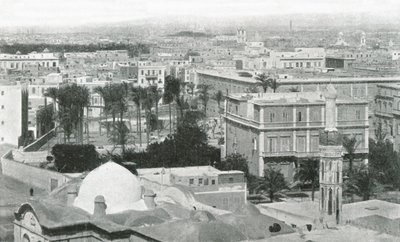 Udsigt over byen Alexandria, Egypten, 1895. af W and S Ltd