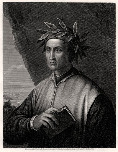 Dante Alighieri, italiensk digter, 1800-tallet. af Wagstaff