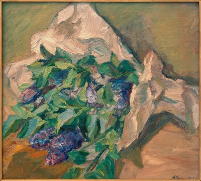 Stilleben med syrener af Waldemar Rosler