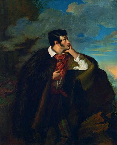 Portræt af Adam Mickiewicz på Judas klippe af Walenty Wankowicz