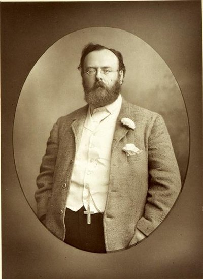 Portræt af Robert Buchanan (1841-1901) (s/h foto) af Walery Rzewuski