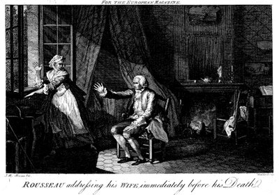 Jean Jacques Rousseau 1712-1778, fransk oplysningsfilosof og pædagog af Walker