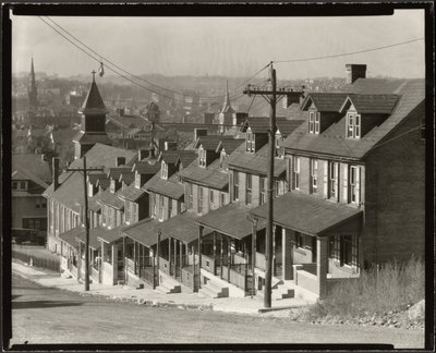 To-familiehuse i Bethlehem, Pennsylvania af Walker Evans