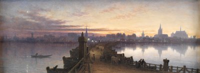 Köln fra bådenes bro, 1890 af Waller Hugh Paton