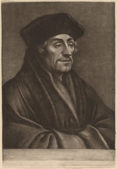 Erasmus af Wallerant Vaillant after Hans Holbein the Younger