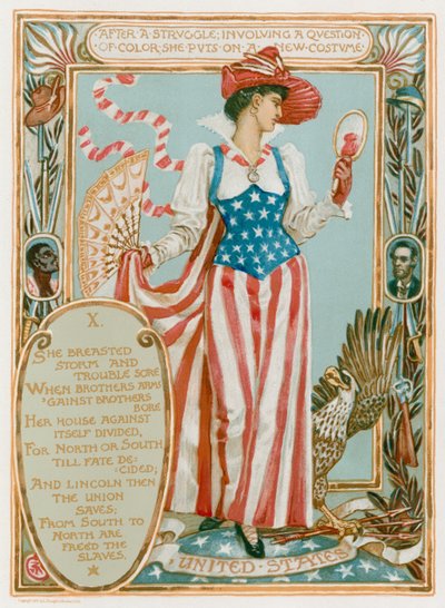 Efter en kamp, der involverede et spørgsmål om farve (farvelitografi) af Walter (after) Crane