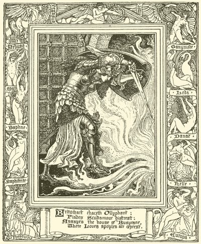 Fra Spensers Faerie Queene (gravering) af Walter (after) Crane