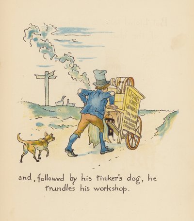 Illustration til Legends for Lionel af Walter Crane (farvelitografi) af Walter (after) Crane