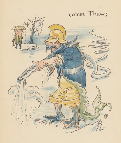Illustration til Legends for Lionel af Walter Crane (farvelitografi) af Walter (after) Crane