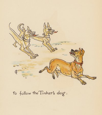 Illustration til Legends for Lionel af Walter Crane (farvelitografi) af Walter (after) Crane