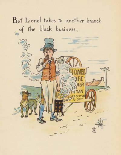 Illustration til Legends for Lionel af Walter Crane (farvelitografi) af Walter (after) Crane