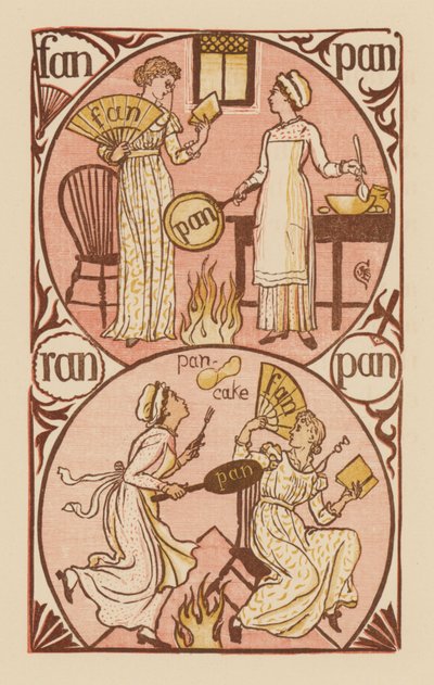 Side fra The Golden Primer (farve litho) af Walter (after) Crane