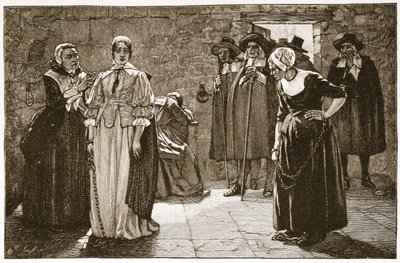 The Sorceresses, en hændelse fra puritansk tid, illustration fra 