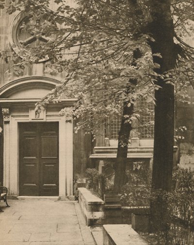 Syddøren til Church of St. Mary Aldermanbury, c1935. af Walter Benington