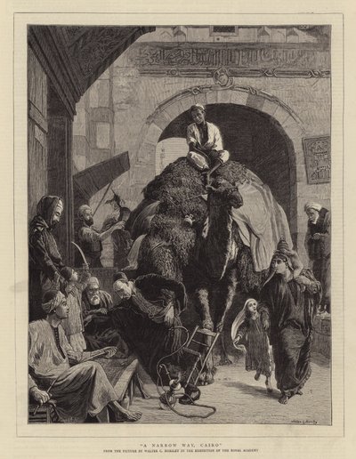 En smal vej, Cairo af Walter Charles Horsley