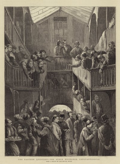 Det østlige spørgsmål, børsen, Konstantinopel af Walter Charles Horsley
