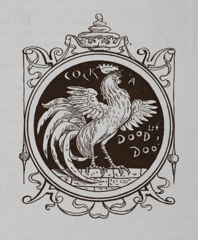 En hane galer. af Walter Crane