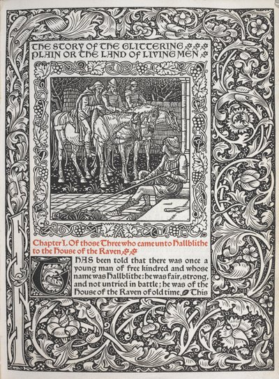 Kapitel I. Af de tre, som kom til Hallblithe til Ravnens hus. af Walter Crane