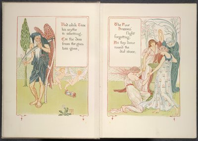 Fader Tid og de fire årstider af Walter Crane
