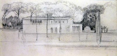 Fem tegninger (blyant på papir) (se også 351098 og 351099) af Walter Crane