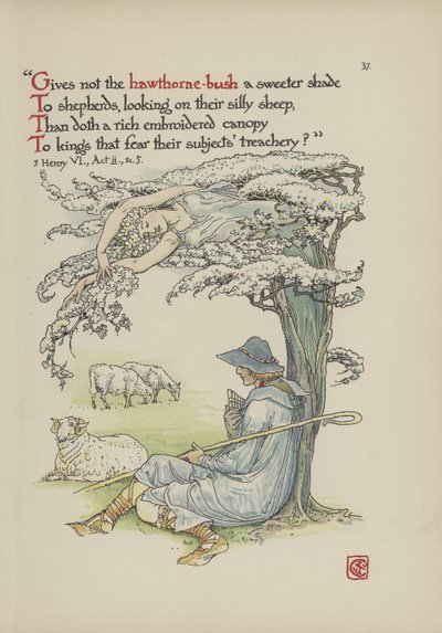 Blomster fra Shakespeares have af Walter Crane