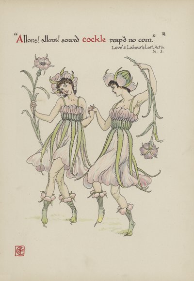 Blomster fra Shakespeares have af Walter Crane