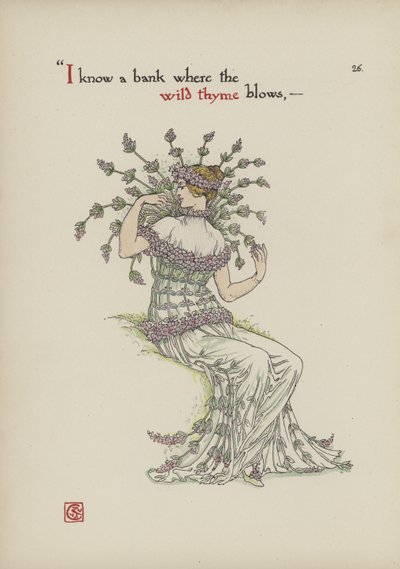 Blomster fra Shakespeares have af Walter Crane