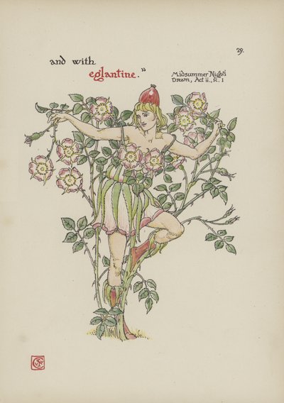 Blomster fra Shakespeares have af Walter Crane