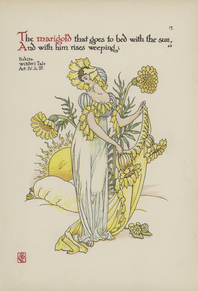 Blomster fra Shakespeares have af Walter Crane