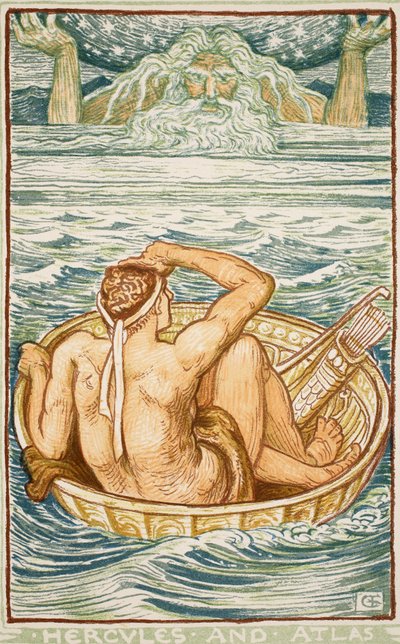 Hercules og Atlas, illustration fra 