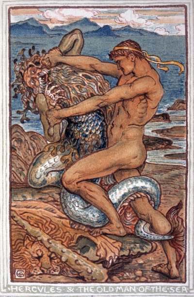 Hercules og Neree af Walter Crane