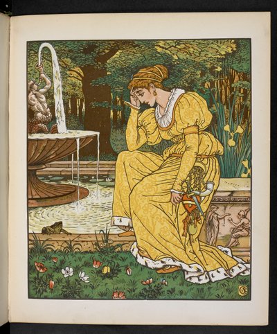 Illustration til frøprinsen. af Walter Crane