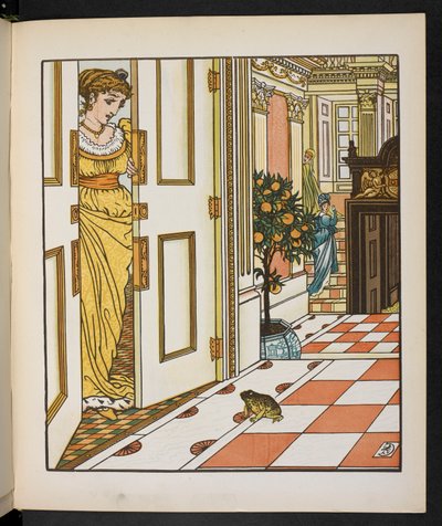Illustration til frøprinsen. af Walter Crane