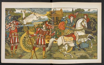 Illustration til Hinden i skoven. af Walter Crane