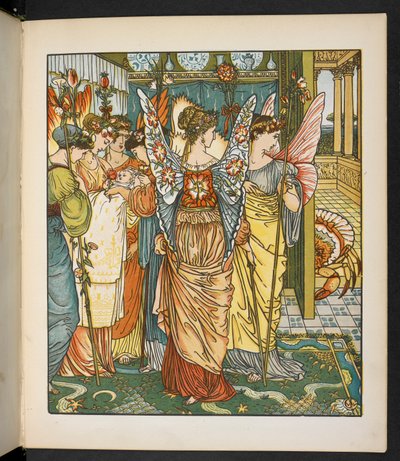 Illustration til Hinden i skoven. af Walter Crane