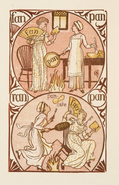 Rimende ord, der ender på bogstavet N. Den gyldne grundbog af Walter Crane