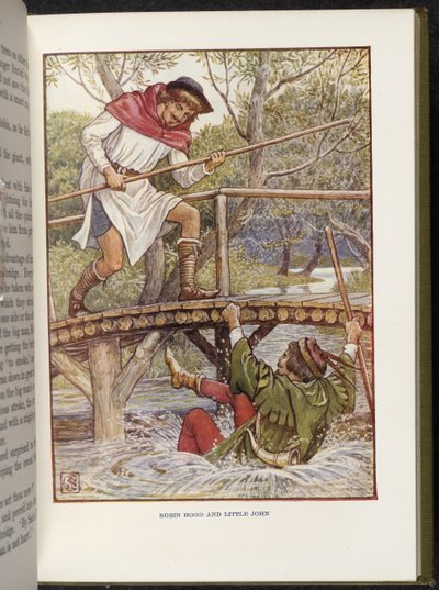 Robin Hood og Lille John af Walter Crane