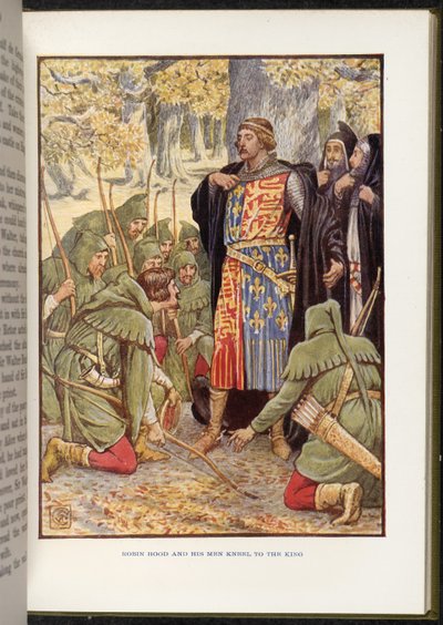 Robin Hood før Richard I af Walter Crane