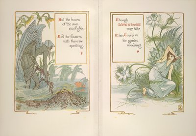 Solnedgang og kærlighed i en tåge af Walter Crane