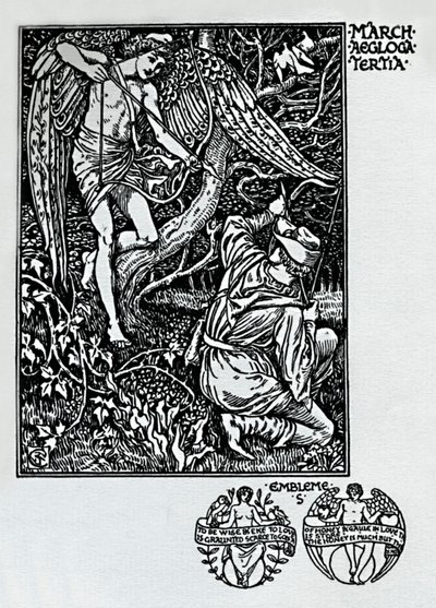 Shepheards-kalenderen - marts, 1898, 1923 af Walter Crane
