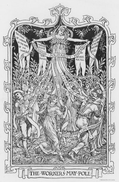 Arbejderne? maj pol af Walter Crane