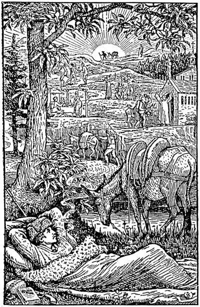 Rejser med et æsel i Cevennerne (Rejser med et æsel i Cevennerne) af Robert Louis Stevenson. om aftenen drev L