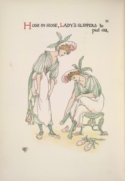 To damer tager hjemmesko på af Walter Crane