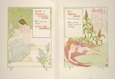 Venus ser glas og tjenestepiger af Walter Crane