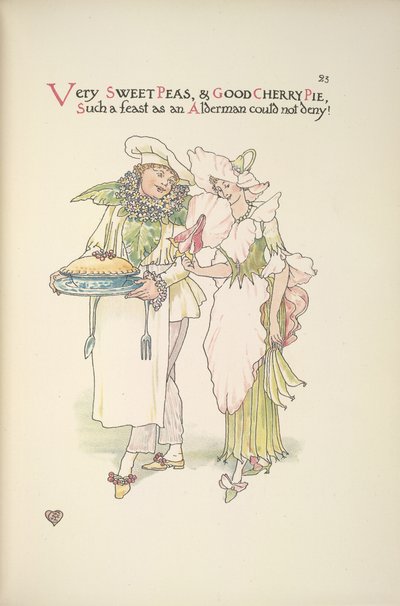 Meget søde ærter og god kirsebærtærte, sådan en fest kunne en rådmand ikke nægte! af Walter Crane
