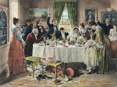 Health to the Bride, udgivet 1933 (akvatint) af Walter Dendy Sadler