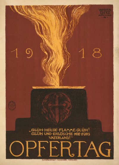 1918 Opfertag Offerdag, 1918. af Walter Ditz