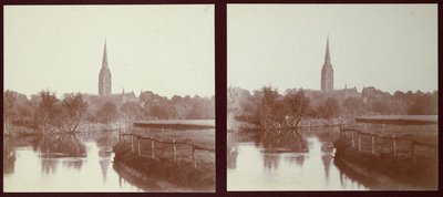 Salisbury Cathedral, Salisbury, Wiltshire, Wiltshire, 1913. af Walter Edward Zehetmayr