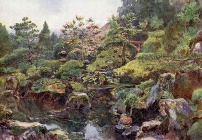 En klippe- og vandhave, Hakone af Walter Frederick Roofe Tyndale